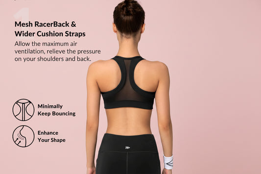 Zip Front Sports Bra women