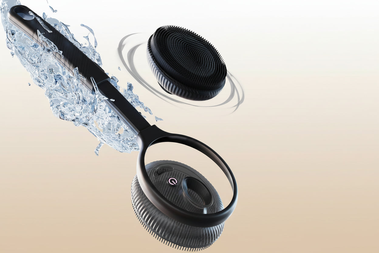 Electric Back Scrubber for Shower & Face